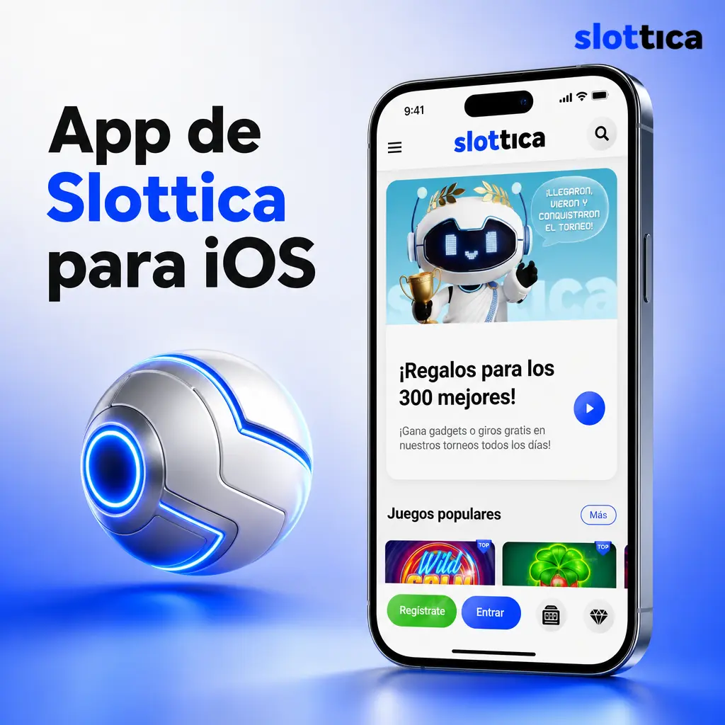 App de Slottica para iOS: instálala gratis desde Safari en iPhone o iPad, compatible con iOS 12.0 o superior.