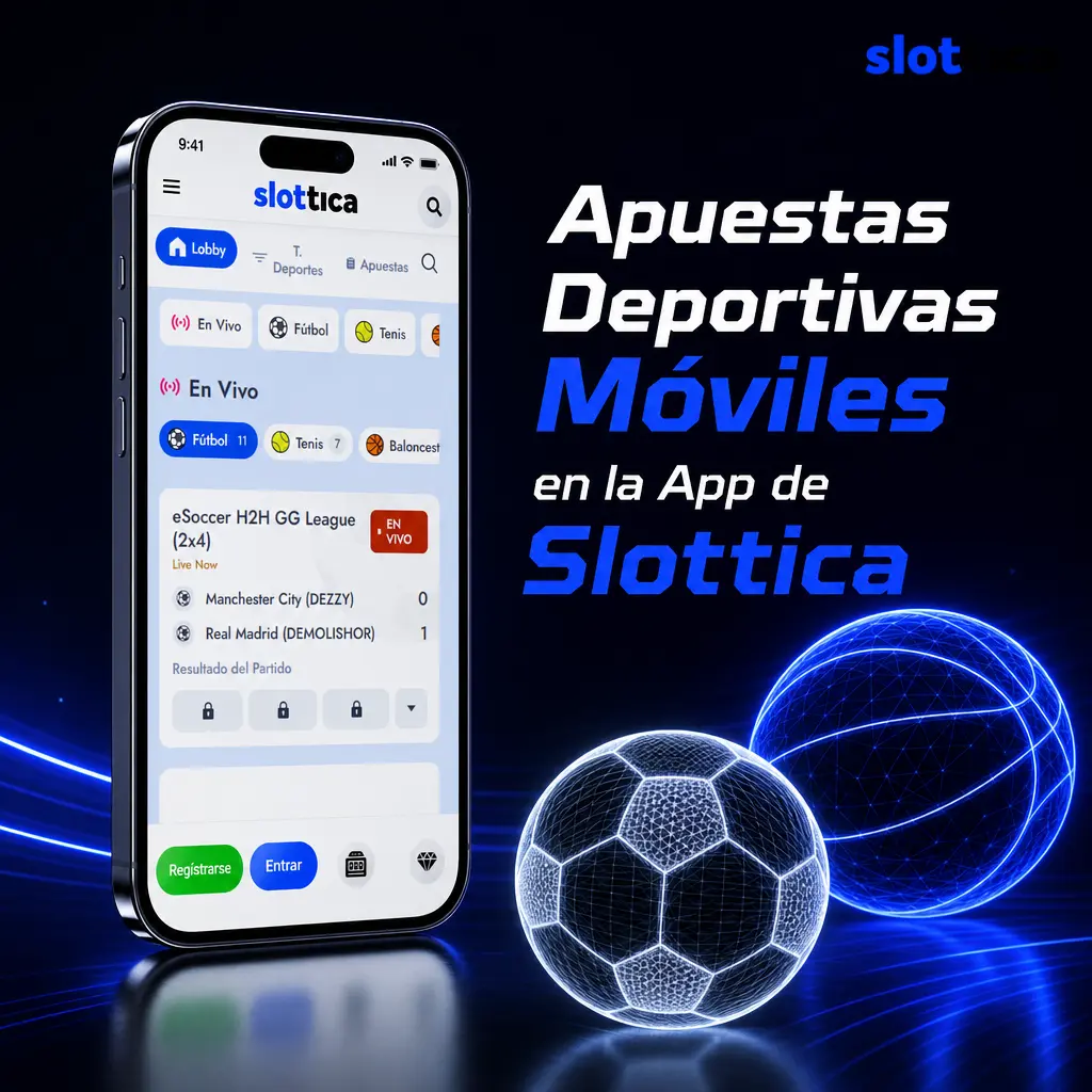 Apuestas deportivas en vivo y prepartido en la app de Slottica: fútbol, tenis, NBA, vóleibol y UFC con cuotas en tiempo real.