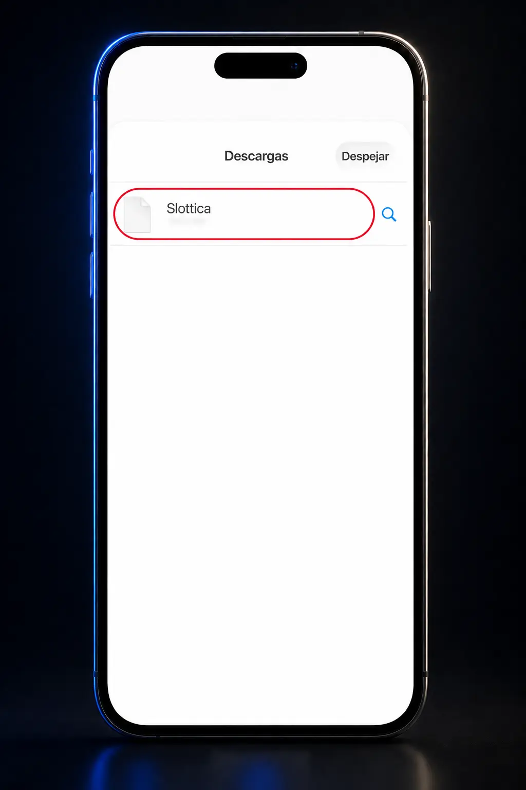 Guía en 4 pasos para descargar e instalar la app de Slottica en iOS desde Safari en iPhone o iPad.