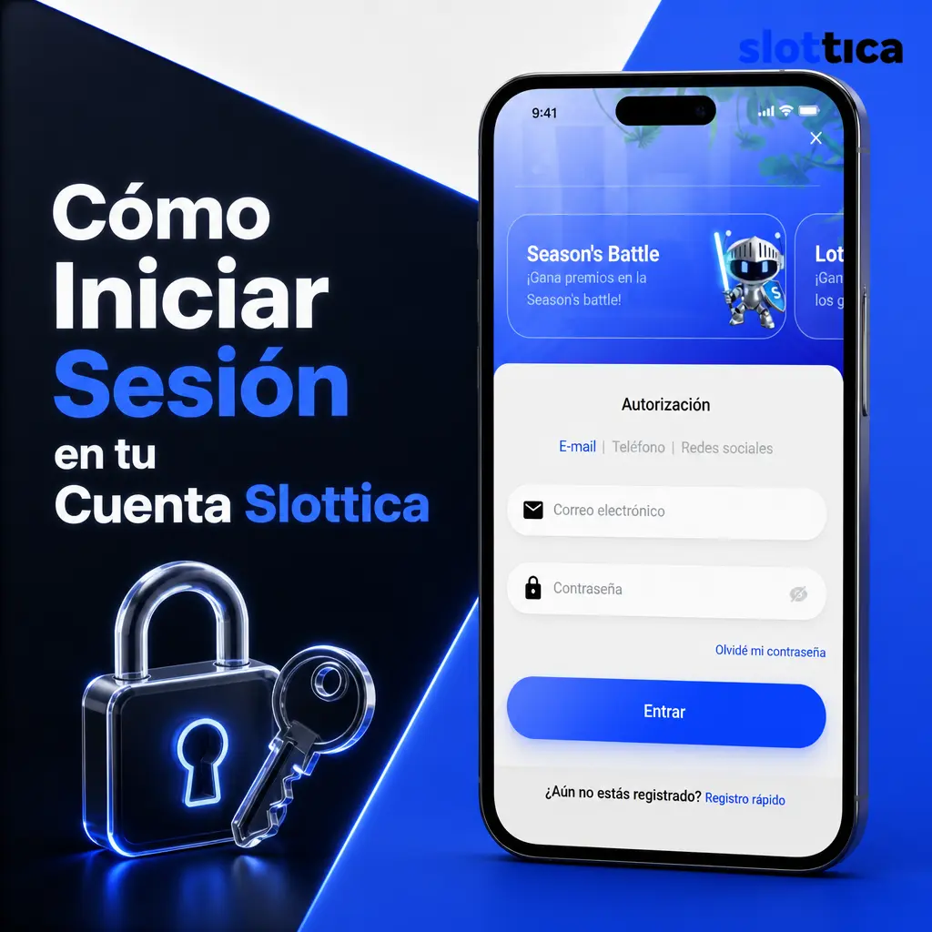 Pasos para iniciar sesión en Slottica: ingresa correo, contraseña y verifica en dos pasos para acceder a tu cuenta.
