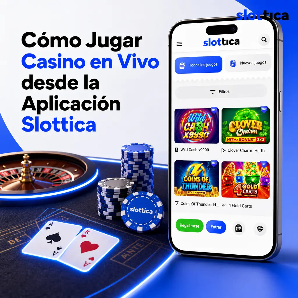 Guía paso a paso para jugar casino en vivo desde la aplicación móvil Slottica en Android e iOS