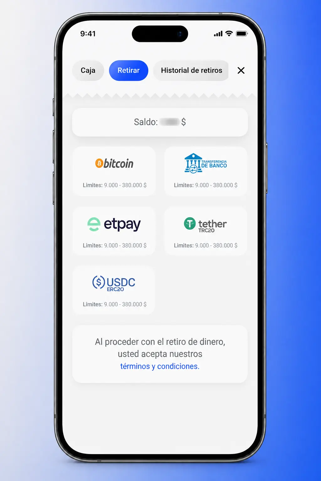 Pasos para retirar dinero en Slottica: verificar cuenta, elegir método de pago y respetar montos mínimo y máximo.