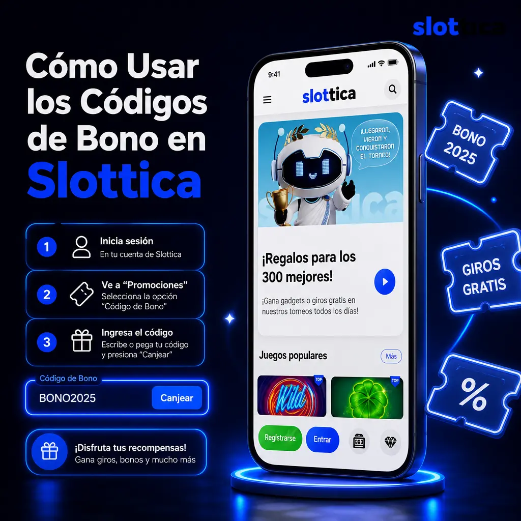 Guía paso a paso para ingresar y activar un código de bono en la cuenta de Slottica