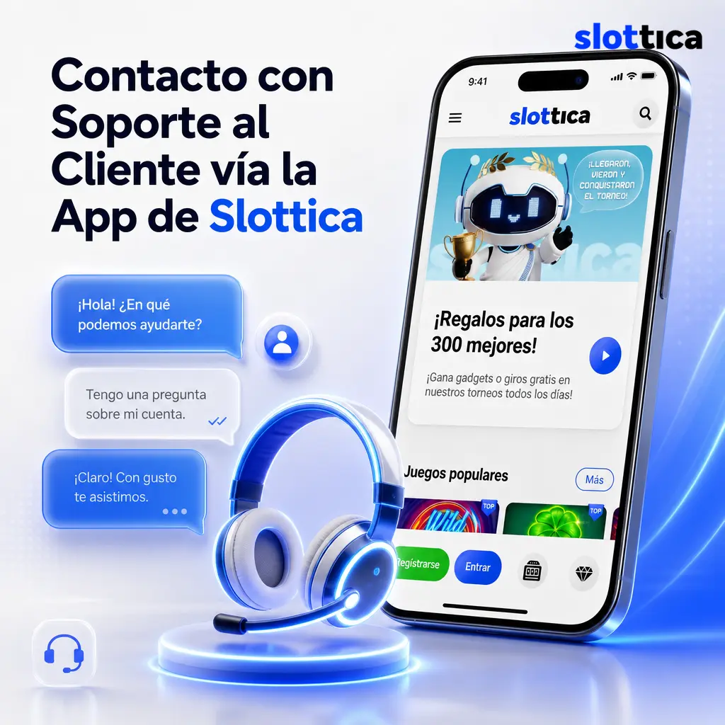 Contacto con soporte al cliente de Slottica vía app: chat en vivo, correo, WhatsApp y preguntas frecuentes 24/7