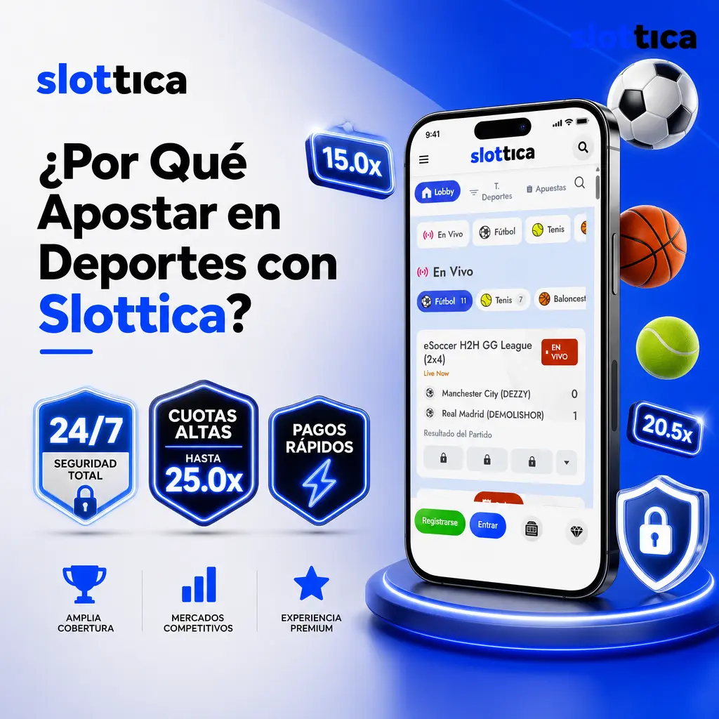 Slottica: casa de apuestas deportivas en Chile con cuotas altas, más de 25 disciplinas y retiros rápidos en criptomonedas