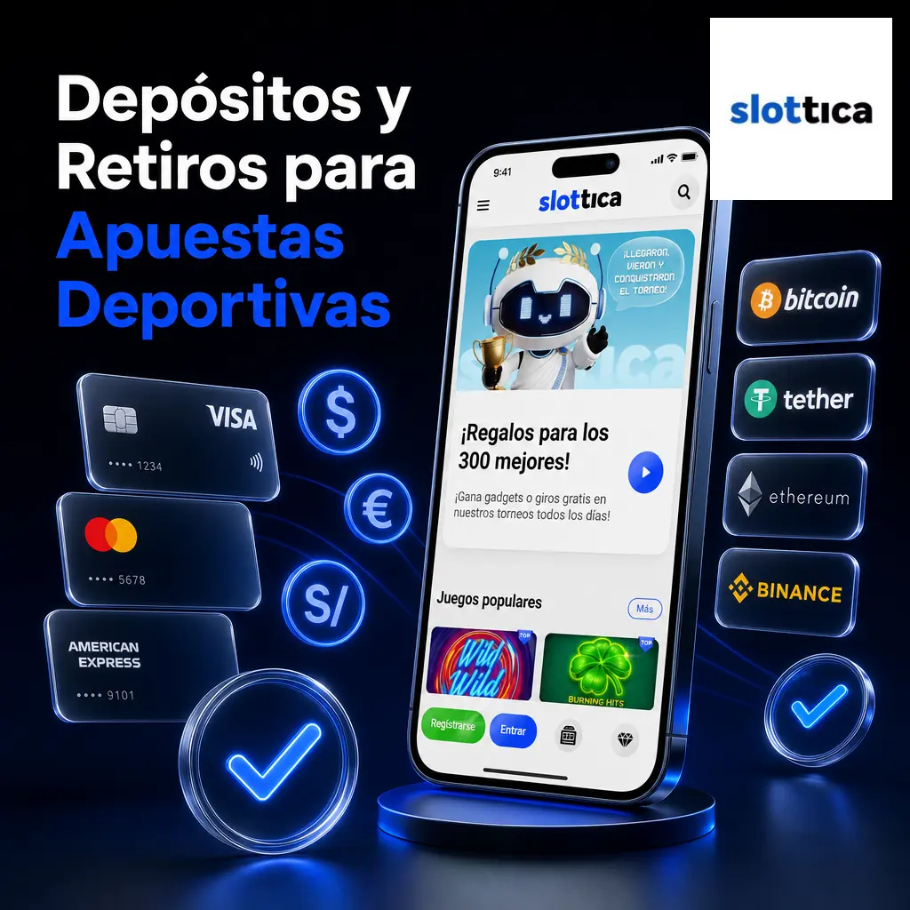 Métodos de depósito y retiro en Slottica Chile: WebPay Plus, MACH, Banco Estado y criptomonedas para apuestas deportivas.