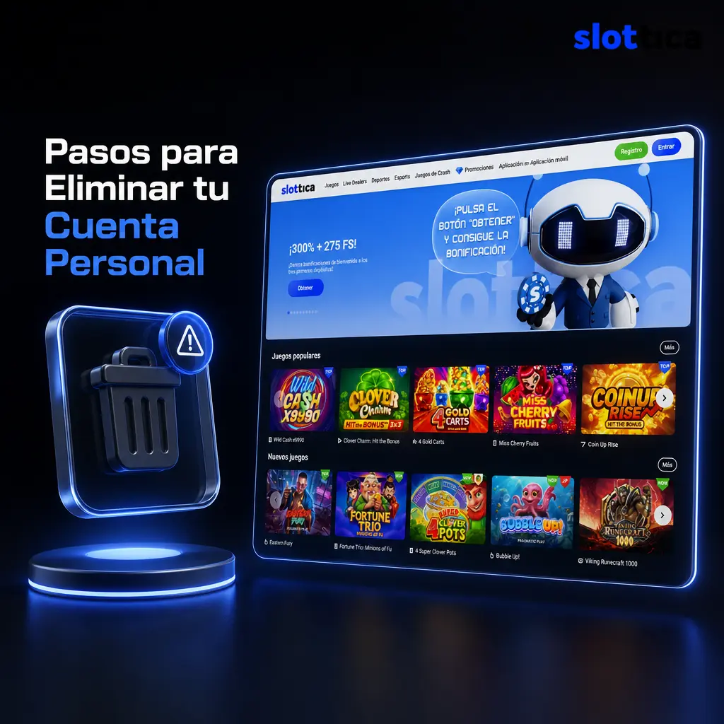 Pasos para eliminar tu cuenta personal en Slottica: configuración, cierre y confirmación por correo electrónico