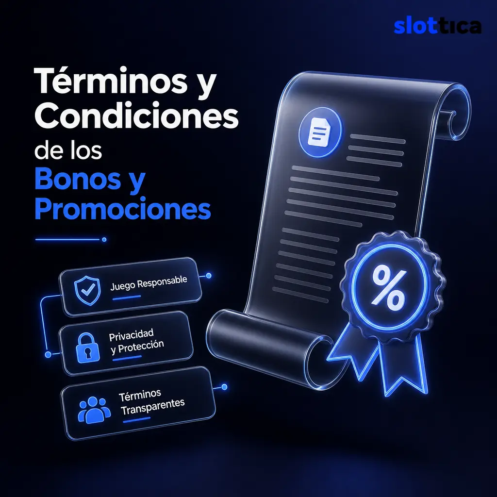 Términos y condiciones de bonos en Slottica: requisitos de apuesta, límites de retiro y reglas para reclamar promociones.