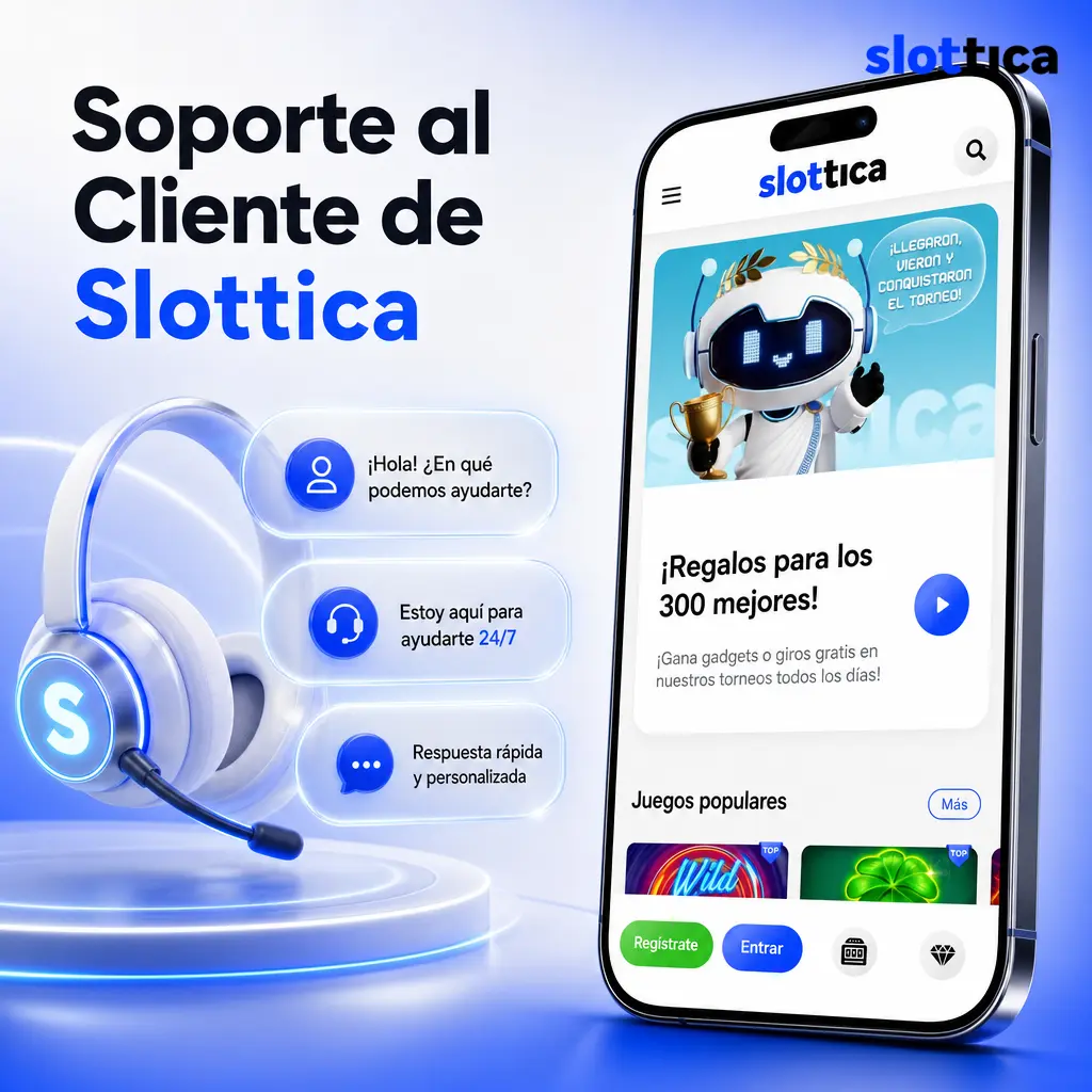 Equipo de soporte al cliente de Slottica atendiendo consultas sobre depósitos, retiros y verificación de cuenta
